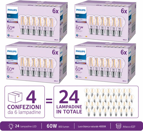 24x philips led lampadina - 💡24x,